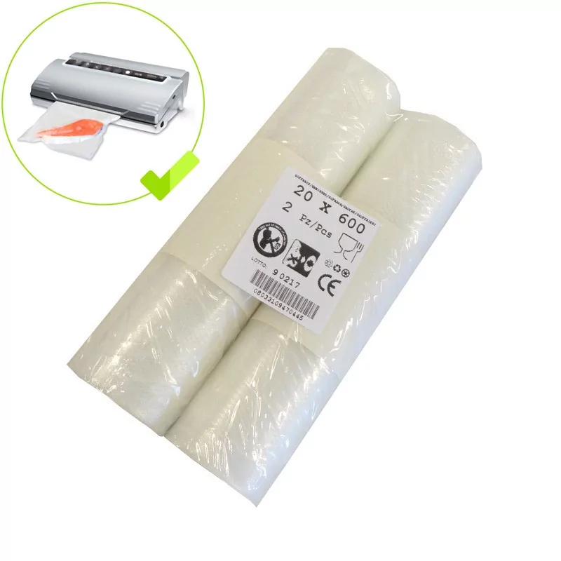 Acheter Sacs sous vide alimentaire rouleaux sac d'emballage de scelleur sous  vide en relief pour Machine d'économie de nourriture