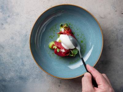 Quenelle maison avec turbine à glace