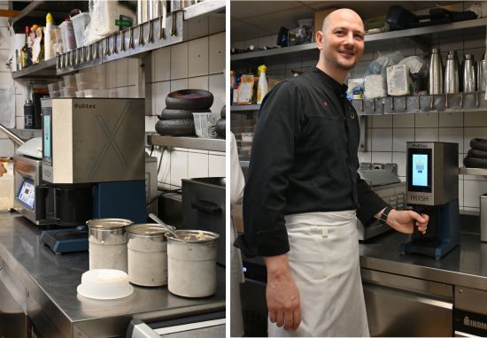 Chef Guillaume Scheer avec le Mousse Chef​